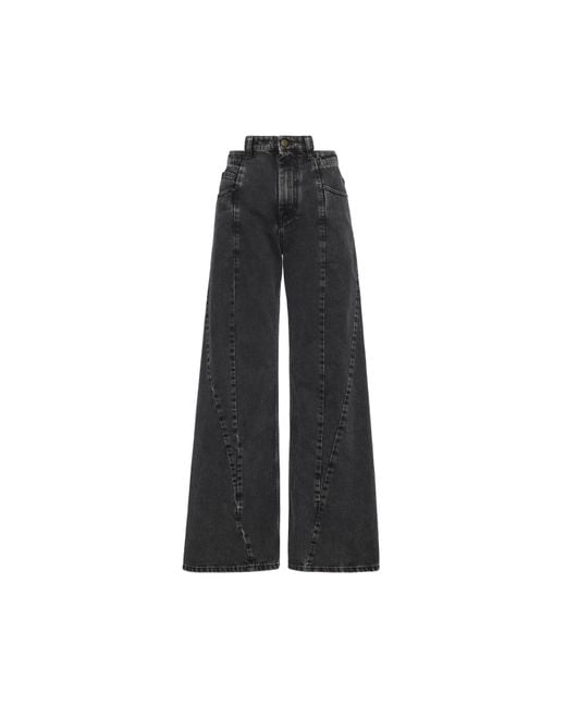 Maison Margiela Black Cut-Out Jeans