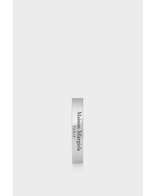 Maison Margiela White Anello Con Logo