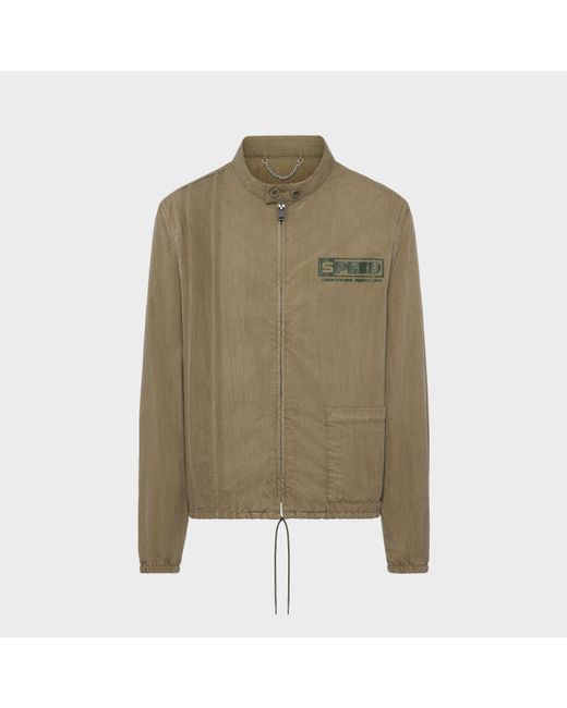 Maison Margiela Green Vintage-Style Sportswear Jacket for men