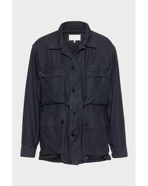 Maison Margiela Cabanjacke Aus Baumwolle, Mann, Größe in Blue für Herren