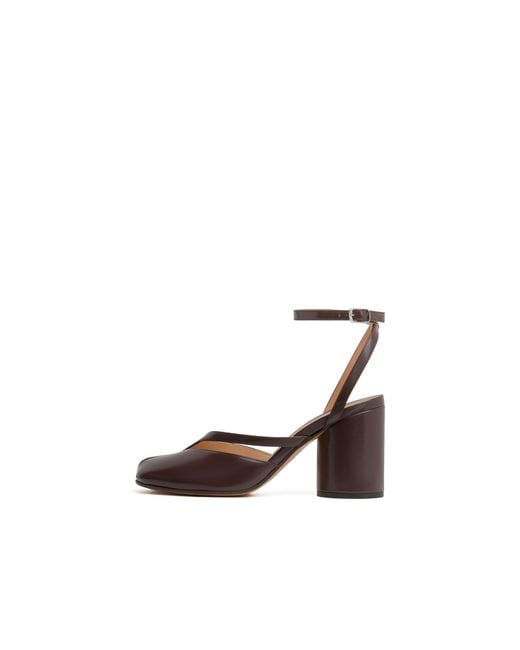 Maison Margiela Brown Tabi Sandal Pump
