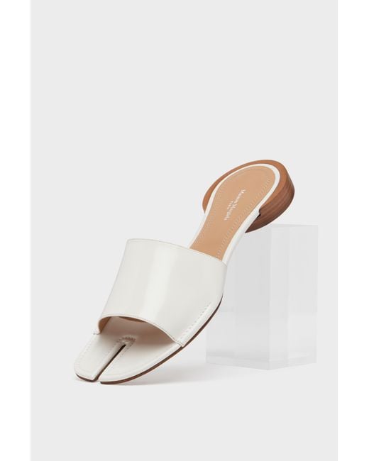 Maison Margiela White Tabi Flat Mule