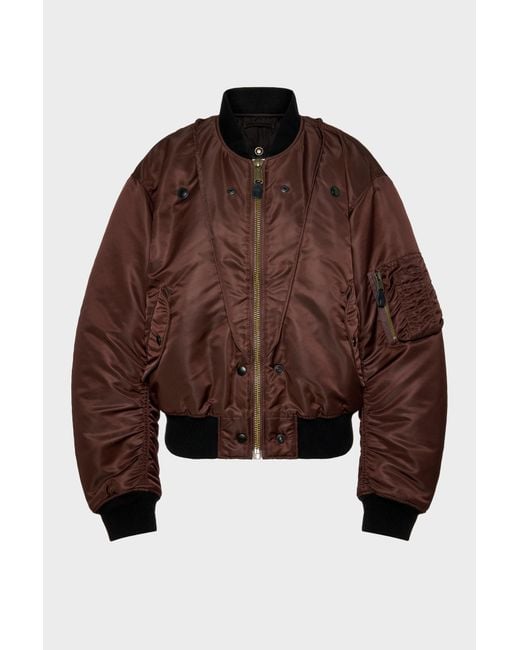 Maison Margiela Brown Reversible Bomber Jacket