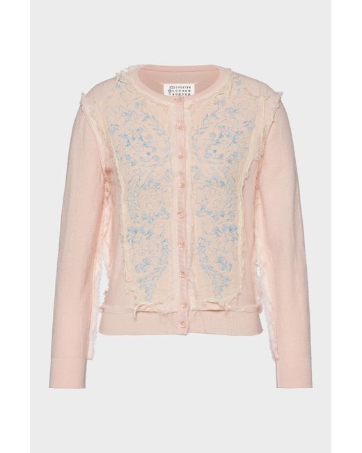 Maison Margiela Pink Knit Cardigan
