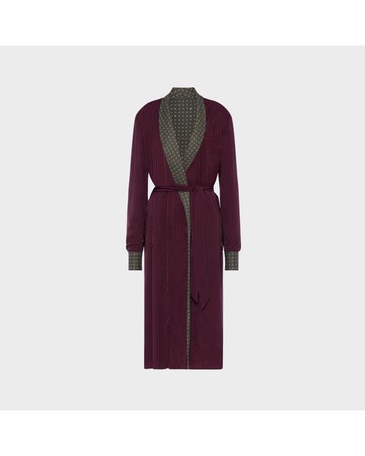 Maison Margiela Red Reversible Robe De Chambre Coat