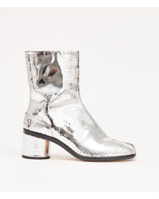 Maison Margiela White Tabi Broken Mirror Boots for men