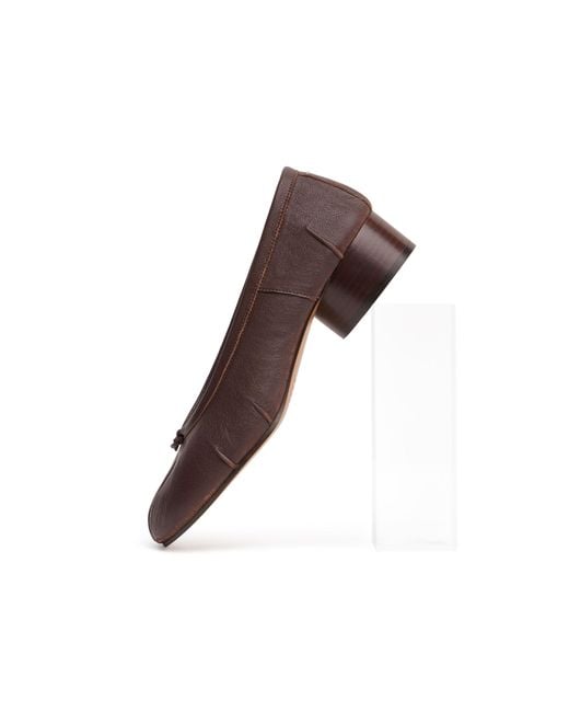 Maison Margiela Brown Tabi New Ballerina