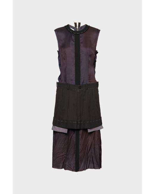 Maison Margiela Black Decortiqué Midi Dress