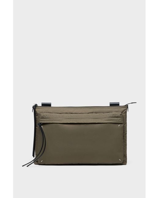 Maison Margiela Green Zip Computer Bag East West