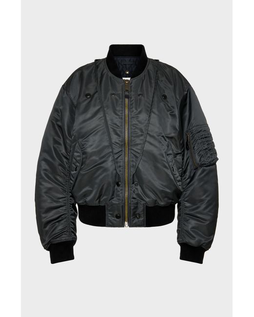 Maison Margiela Black Reversible Bomber Jacket