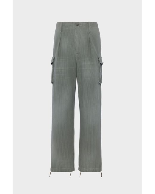 Maison Margiela Gray Cotton-Blend Cargo Trousers for men
