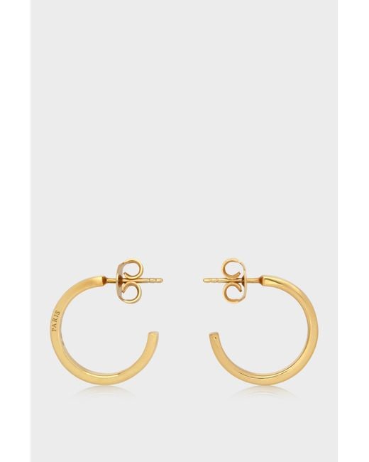 Maison Margiela Metallic Logo Earrings