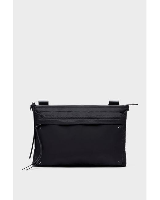 Maison Margiela Black Zip Computer Bag East West