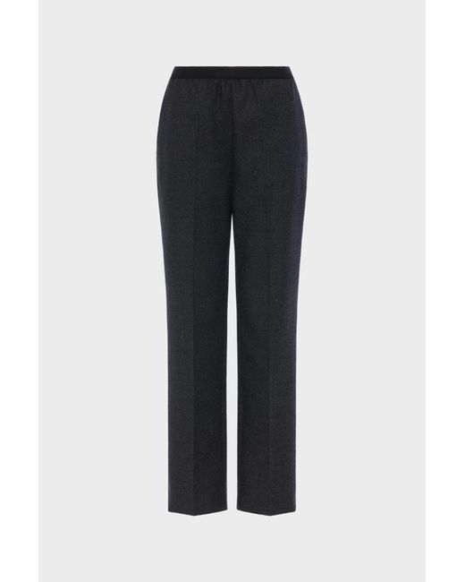 Maison Margiela Black Wool Straight-Leg Trousers