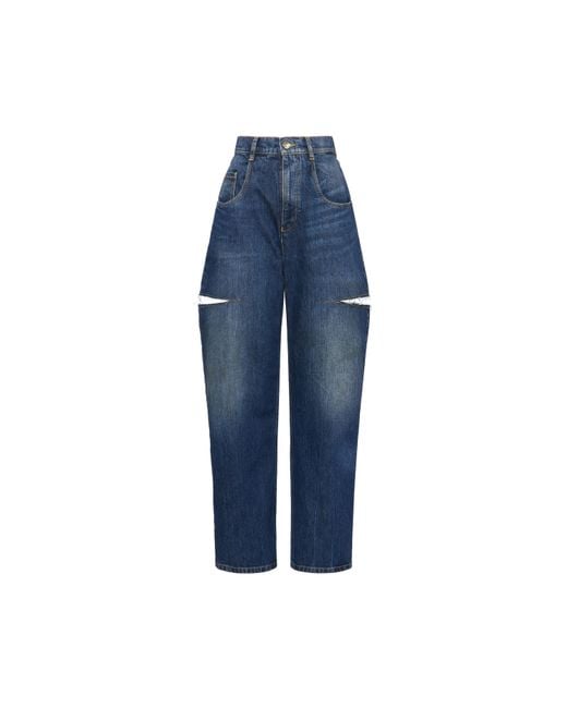 Maison Margiela Blue Cut-Out Jeans