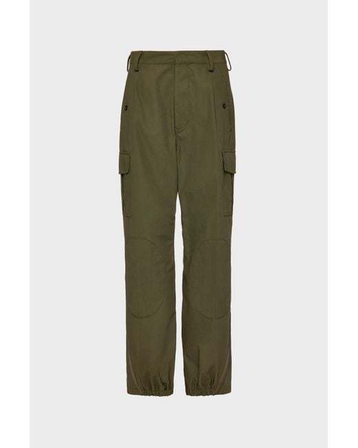 Maison Margiela Green Cotton Cargo Trousers