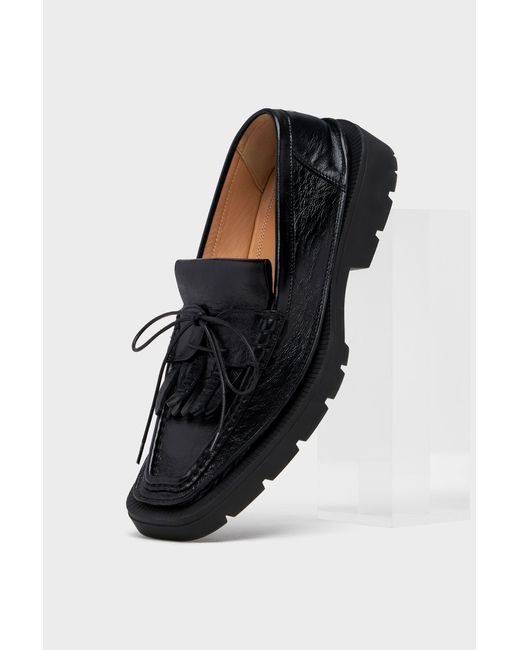 Maison Margiela Black Level Fringed Loafer for men