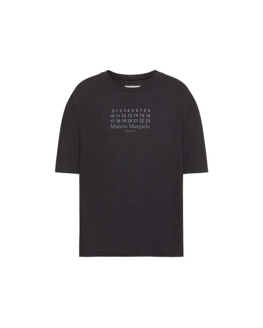 Maison Margiela Black Cotton Jersey T-Shirt for men