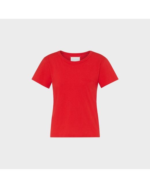 Maison Margiela Red Cotton Jersey T-Shirt