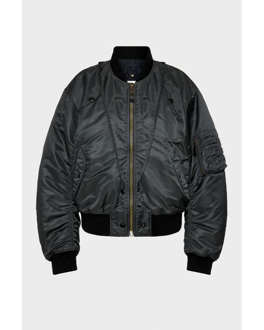 Maison Margiela Black Reversible Bomber Jacket
