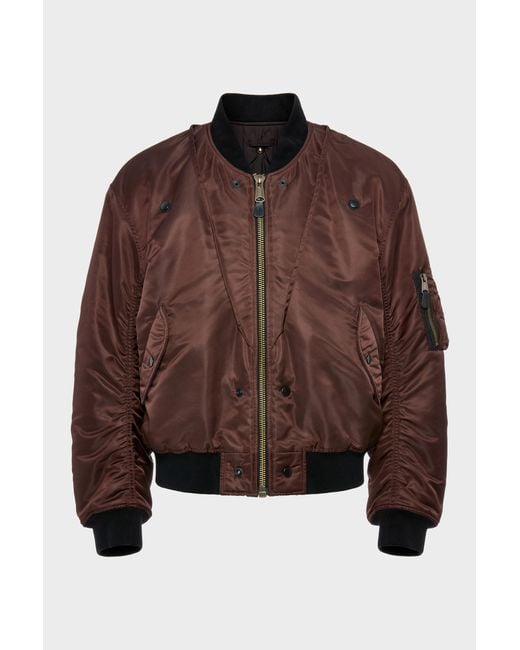 Maison Margiela Brown Reversible Bomber Jacket for men