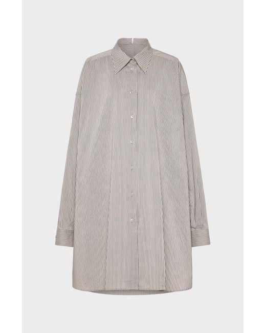 Maison Margiela Gray Folded Collar Shirt