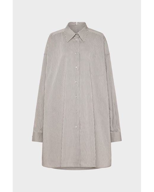 Maison Margiela Gray Folded Collar Shirt