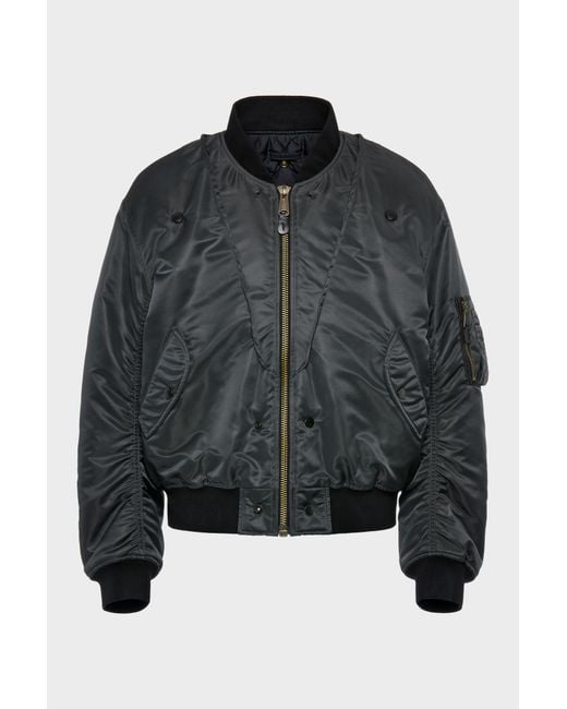 Maison Margiela Black Reversible Bomber Jacket for men