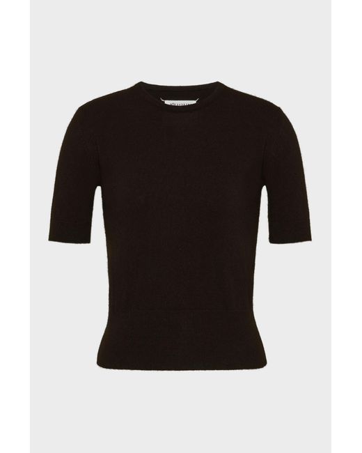 Maison Margiela Black Wool Top