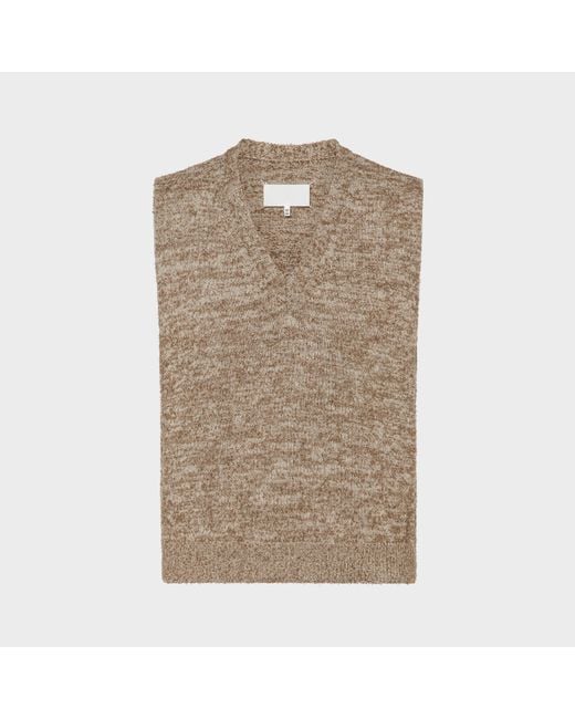 Maison Margiela Natural Knit Vest for men