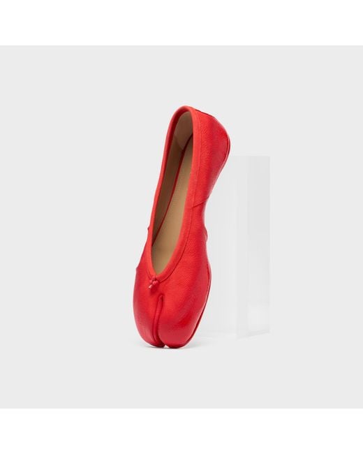 Maison Margiela Red Tabi Ballerina