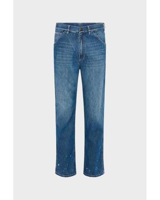 Maison Margiela Blue Straight-Leg Jeans for men