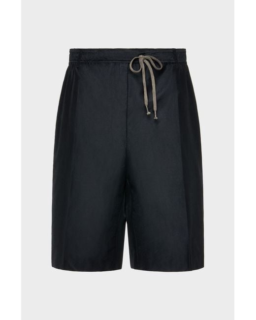 Maison Margiela Black Cotton Drawstring Shorts