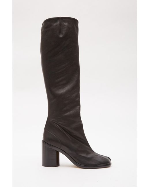Maison Margiela Black Tabi Knee-High Boots