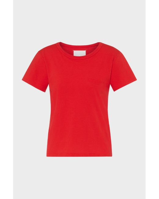 Maison Margiela Red Cotton Jersey T-Shirt