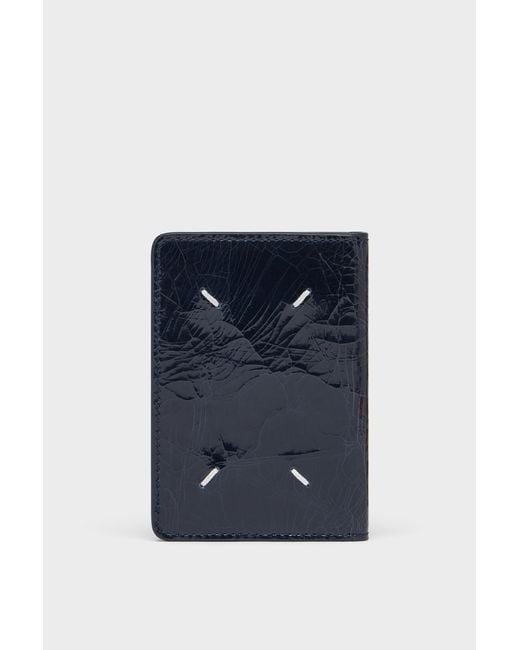 Maison Margiela Blue Four Stitches Card Holder