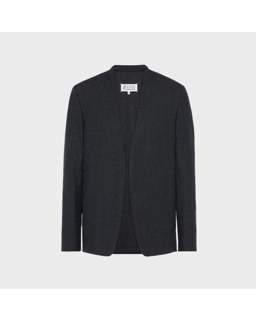 Maison Margiela Black Minimal Wool Jacket for men