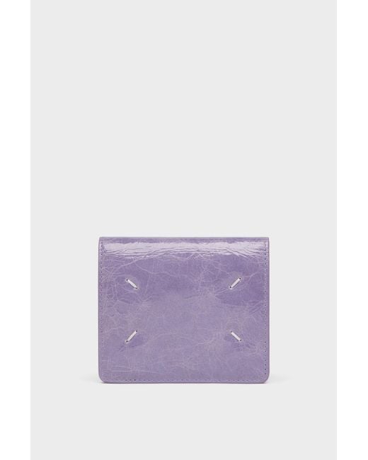Maison Margiela Purple Four Stitches Wallet Clip