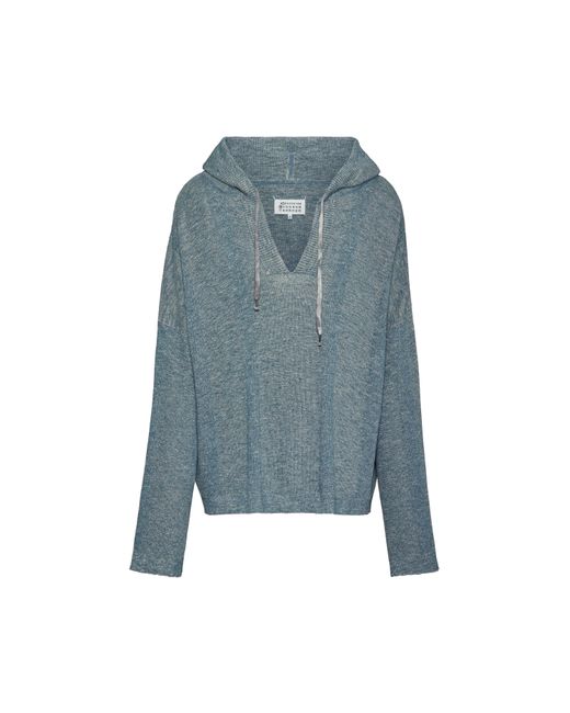 Sweat-Shirt À Capuche D'Été En Maille Chinée, Homme, Taille Maison Margiela pour homme en coloris Blue