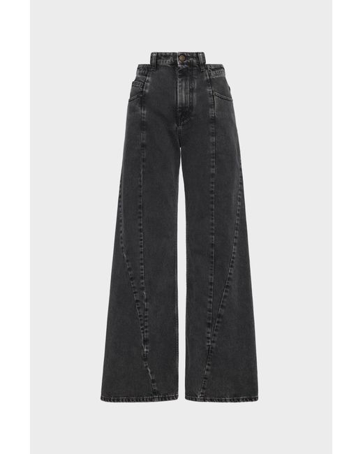 Maison Margiela Black Cut-Out Jeans