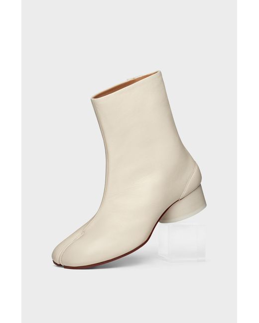 Maison Margiela White Tabi Ankle Boots