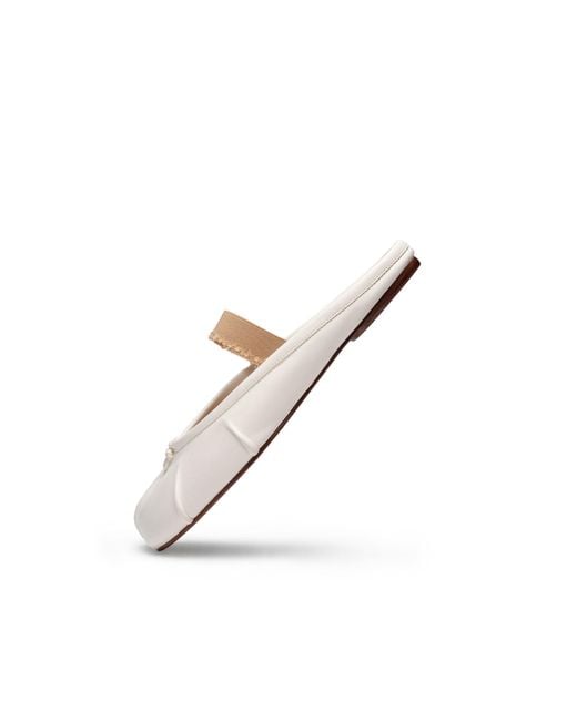 Maison Margiela White Tabi Elastic Band Mule