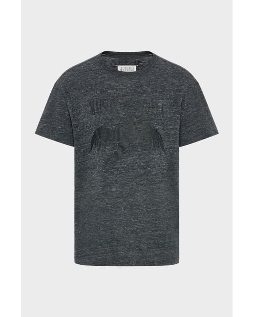 Maison Margiela Black Cotton T-Shirt for men