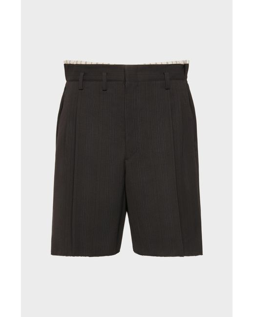 Maison Margiela Black Tailored Shorts for men