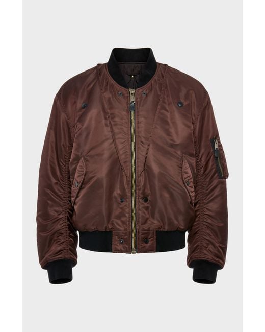 Maison Margiela Brown Reversible Bomber Jacket for men