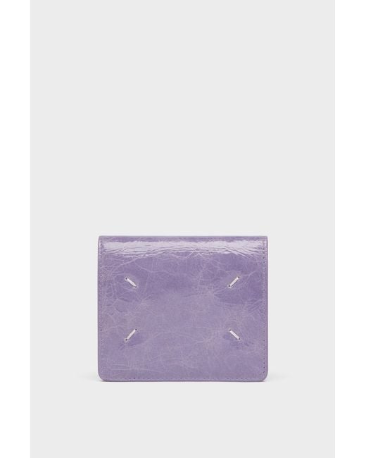 Maison Margiela Purple Four Stitches Wallet Clip