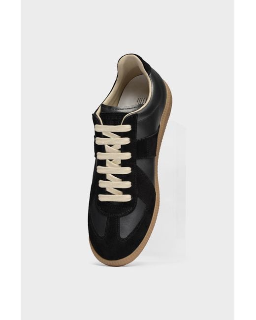Maison Margiela Black Replica Sneakers for men