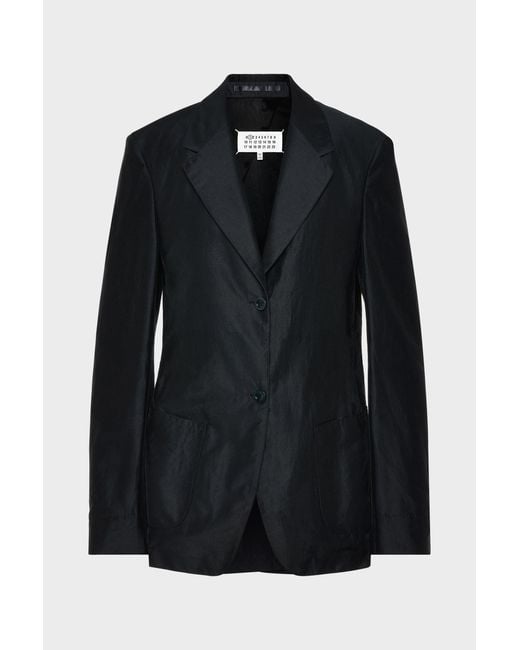 Maison Margiela Black Cotton Blazer for men