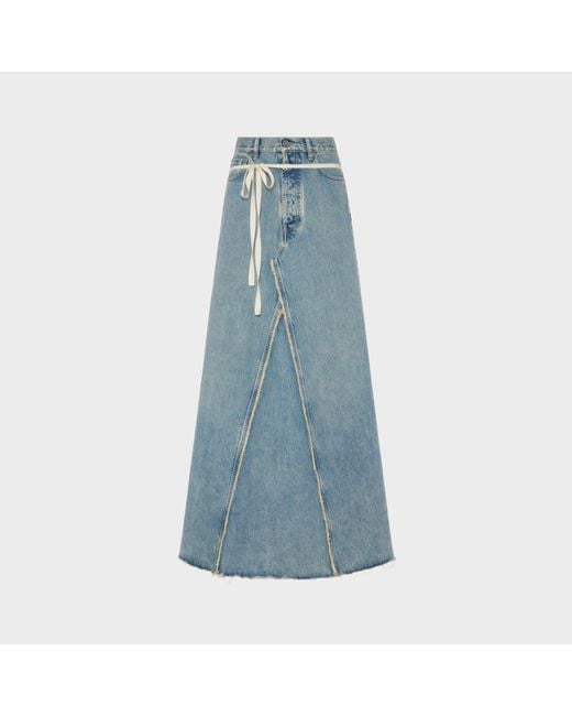 Maison Margiela Blue Denim Maxi Skirt