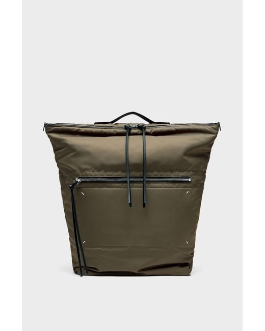 Maison Margiela Green Zip Backpack